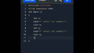 C++ program sum of two numbers