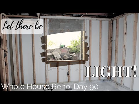 Putting in an Egress Window Plus Spray Foam in DONE!!