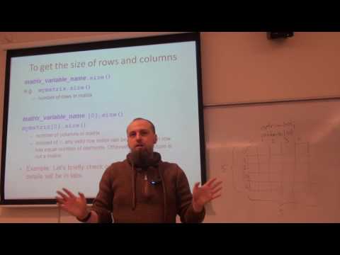 CS204 - Advanced Programming - Week 1 [2/2] - MATRICES, FILE INPUT/OUTPUT IN C++