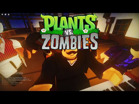 Playing Plants Vs Zombies music on Piano (Roblox)