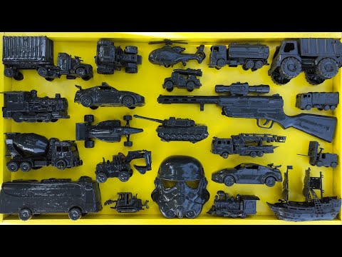 Cleaning Toy Racing Cars, Dump Trucks, Trains, Bulldozers, Molen Trucks, Telolet Buses, Masks