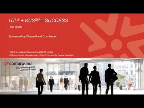 [English] Webinar: ITIL + KCS = SUCCESS