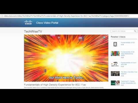Cisco techtv on 802.11ac wireless solution