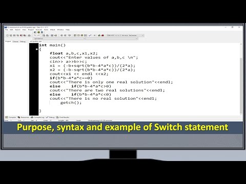 Lecture 4.3 Switch statement in C++