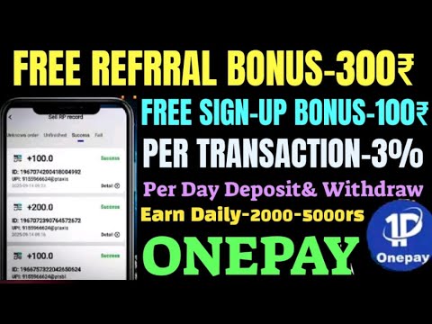 One pay | New earning app | onepay se paise kaise kamaye | One pay real or fake 