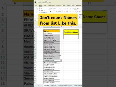 Don't count names from list like this #datascientist #datascience #dataanalytics #datavisualization