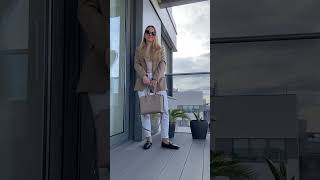 Spring basics:long sleeve, blazer, white jeans and loafers #outfit #wardrobe #springfashion #grwm