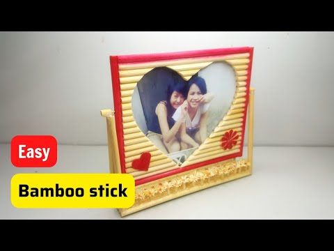 Picture Frame Diy from Bamboo stick||Valentine gift ideas