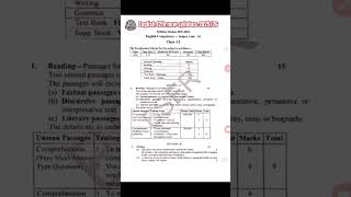 Class 12 English Syllabus 2025-26 |RBSE Class12th Official Board Syllabus |CBSE Exam 2026