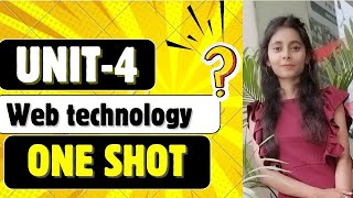 Unit-4 Web Technology one shot🔥|aktu| #oneshot #btech #aktuexam #unit4 #wt #webtechnology #javabeans