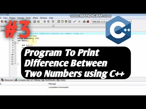 difference between two numbers in C++