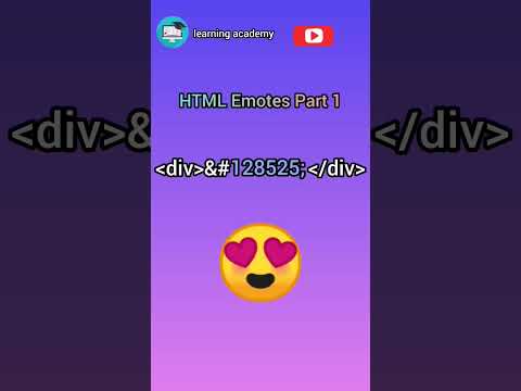 HTML emojies code part 1 #html #emojies #code #fyp #emote