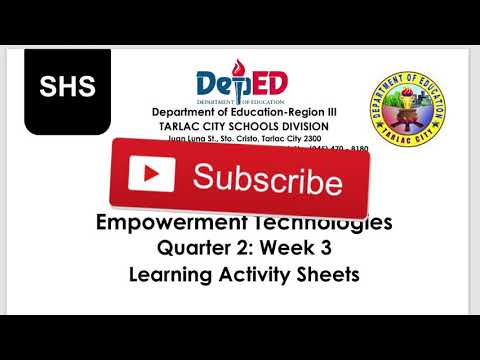 Empowerment Technology Quarter 2 Week 3 (for SHS)