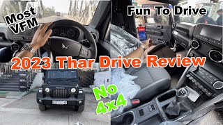 2023 Mahindra Thar 4x2 (RWD) Drive Test On Road |  Most Detailed Review | Amazing Car For Daily Use