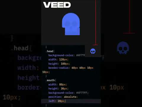 CSS Battle: Skull #56 #cssbattle, #css, #coding, #technology, #tech, #programming, #codinglife