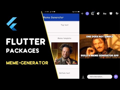 A mobile app for editing and sharing meme templates made with Flutter