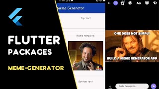 A mobile app for editing and sharing meme templates made with Flutter