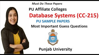 Database Systems (CC-215) | Expected Guess Questions | Fall 2026 Exams