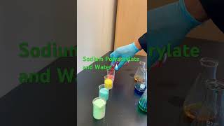 Multicolored Snow #funscience #experiment #science #chemistry #chemicalreaction #like #easyscience