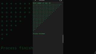 Inverted half pyramid pattern in C++ | #cpp #coding #programming #pattern #shorts #shortvideo