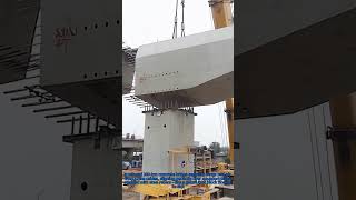 Giant Puzzle in the Sky: Prefab Bridge Installation Timelapse! #ChinaSpeed