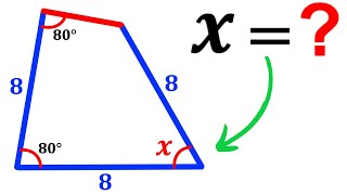 Can you find the value of angle X? | (Quadrilateral) | #math #maths | #geometry