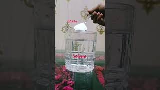 Solvent ,Solute and Solution #science #experiment #education #learning #shortvideo #subscribe