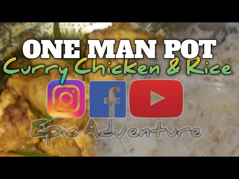 One Man Pot - Curry Chicken & White Rice