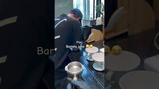Just see his reaction🫨🤣#cafe #cafevibes #viral #barista #baristalife #coffee #espressoyourself