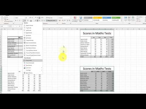 How to manually format a table beautifully and quickly in Excel