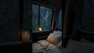 Heavy Rain Sounds on Cozy Car Window  #rainsounds