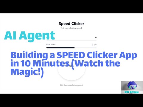 AI Agent | Building a SPEED Clicker App in 10 Minutes (Watch the Magic!)