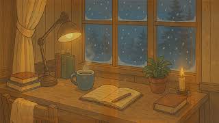 Soft Lo-Fi for Studying — Cozy Winter Night Mix to Focus, Relax & Breathe 🤍❄️