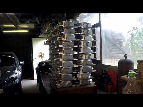 Casting a four barrel throttle body Part 4:- feeder removal