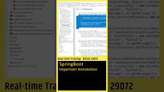 Java SpringBoot Tutorial: Global Exceptions, Spring Boot in Telugu, Java, Web Development #shorts