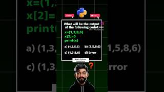 Predict the Output [Python] #python #shorts #codingquestions