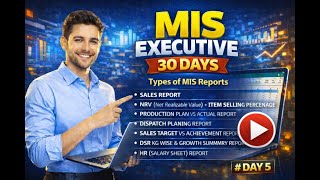 MIS Executive Job ke Liye Top 7 Types of MIS Reports  | Day 5  MIS Executive Kya Kaam Karta Hai? 🔥