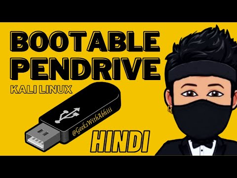 kali Linux Bootable Pendrive 2024| Make Bootable USB Drive of Windows 10