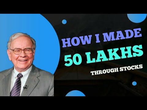HOW I MADE 50 LAKHS THROUGH STOCKS