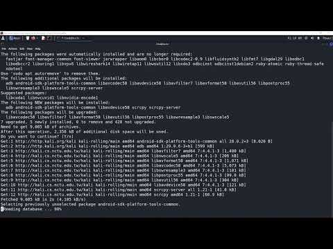 Mobile Phone mirroring into your Kali Linux machine
