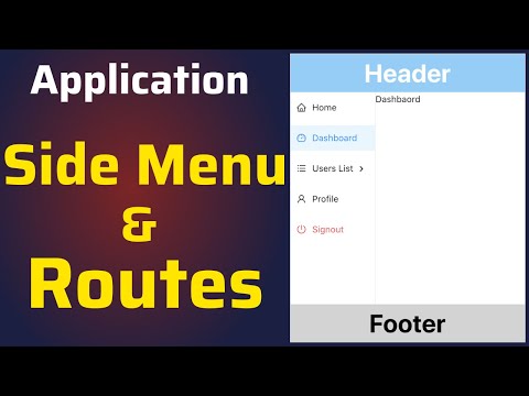 App Side Menu with Routes using Ant Design Menu and React Router DOM in ReactJS | Side Bar Tutorial