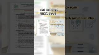how to apply css exam #english #css2026 #islamicstudies #pakistanaffairs #cssaspirants #englishessay