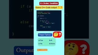 Guess the C++ Code output ❓🤔🔷 #coding #cpp #cs#programming #problemsolving#cppquestions #learncoding