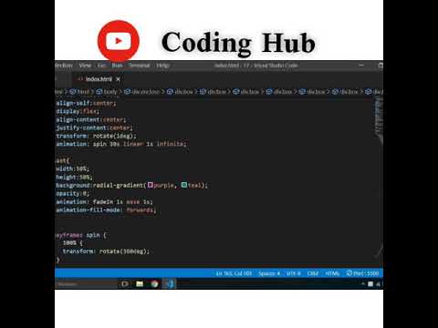 spinning tool animation in css #programming #shorts #coding #css #html #viral #animation #creative
