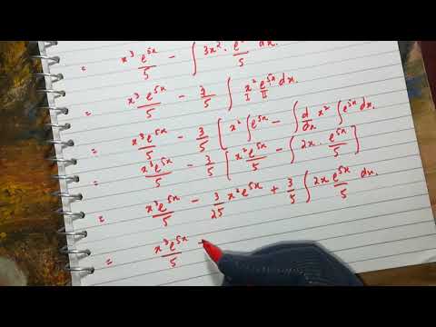 integral of x^3 e^5x