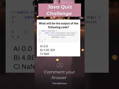 Java Quiz Challenge - Question 30 : Can you solve this Quiz in java ? #javaquiz