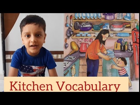 Learn Kitchen utilities with pictures |  English vocabulary words | Kitchen utensils | PRAVIT JAIN