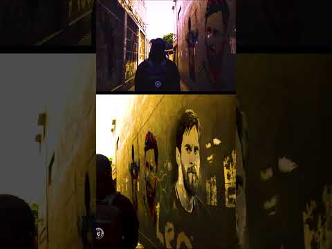 Unstoppable Lionel Messi painting walkthrough in After effects #shorts #viralshorts #youtubeshorts