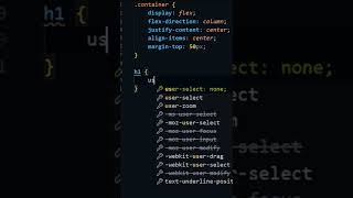 User-select disables text highlighting in css #code #shorts #short #tech #programming #css #dev