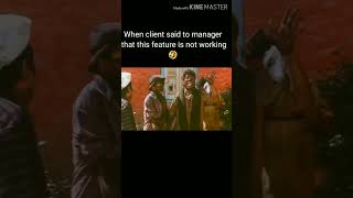 coding funny shorts😆|developer vs manager😂|best meme|relatable funny shorts| overconfident developer